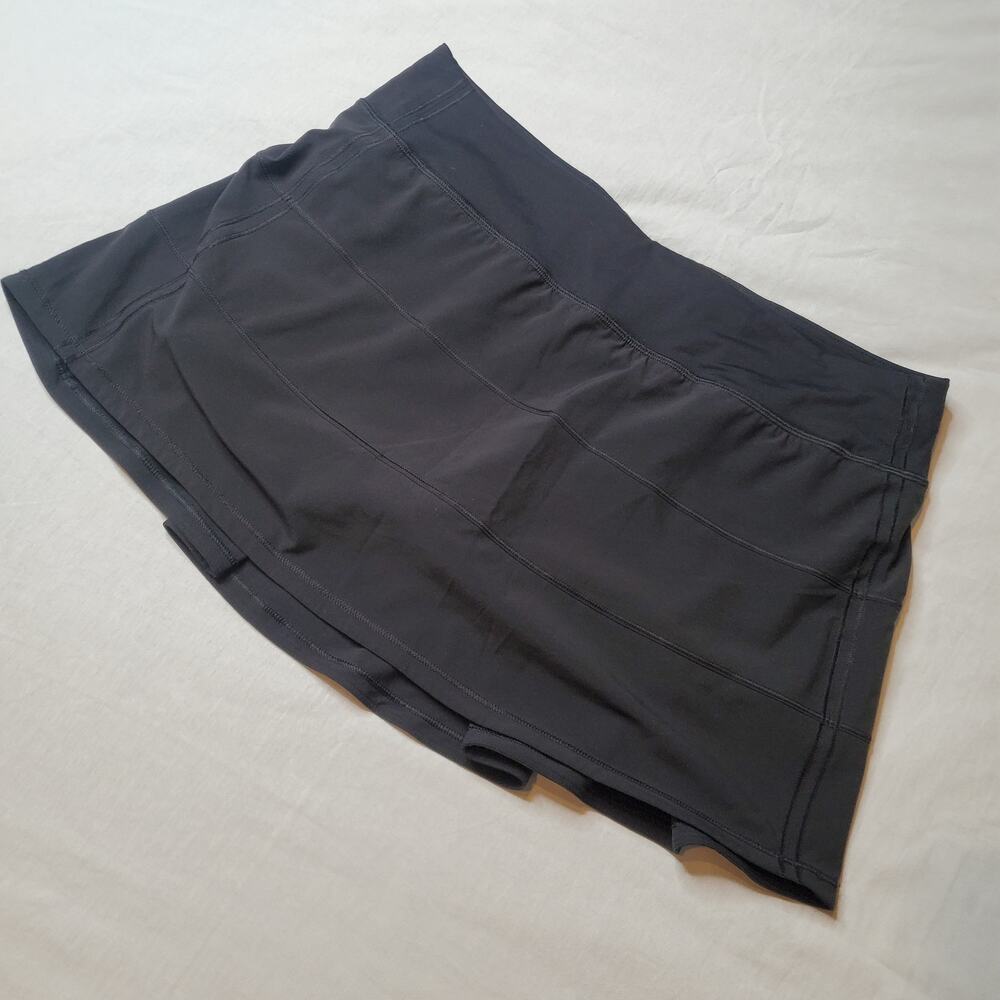 Lululemon Women's 10 Pace Rival Skirt (Tall) 4-way Stretch Black W8AACT